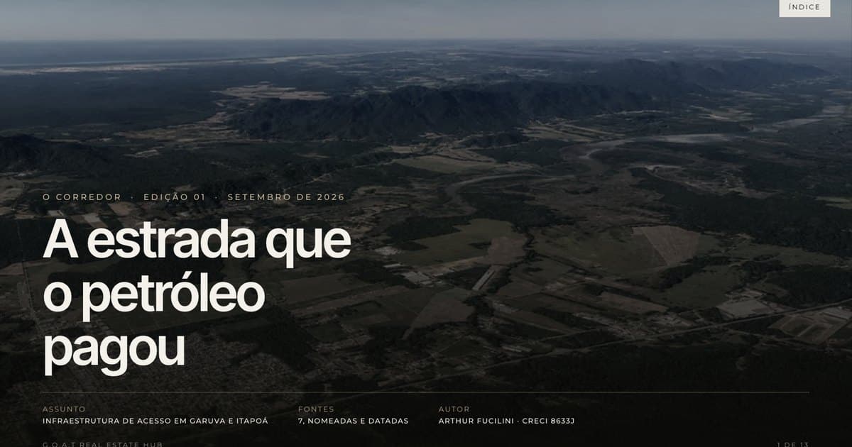 A estrada que o petróleo pagou